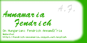 annamaria fendrich business card